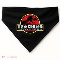 Teaching  Is A Walk In The Park USA-Made Doggie Bandana thumb 0