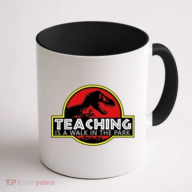 Teaching  Is A Walk In The Park Coffee Mug back