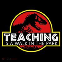 Teaching  Is A Walk In The Park Ornament thumb 1