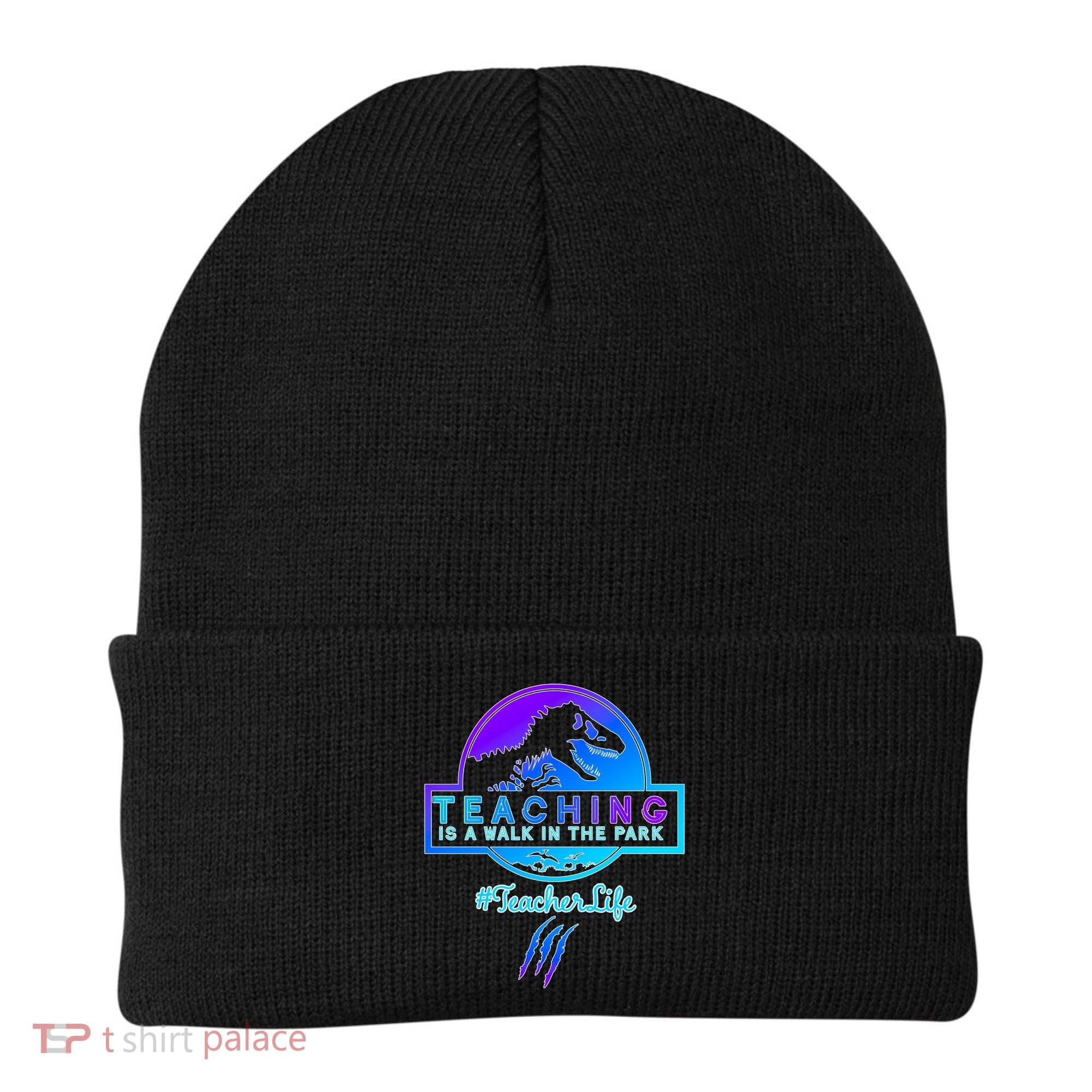 Teaching Is A Walk In Park Jurassic Teacher Beanie