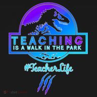 Teaching Is A Walk In Park Jurassic Teacher Coaster thumb 2