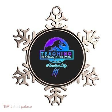 Teaching Is A Walk In Park Jurassic Teacher Ornament