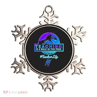 Teaching Is A Walk In Park Jurassic Teacher Ornament