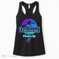Teaching Is A Walk In Park Jurassic Teacher Women's Tank Top thumb 0