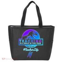 Teaching Is A Walk In Park Jurassic Teacher Tote Bag thumb 0