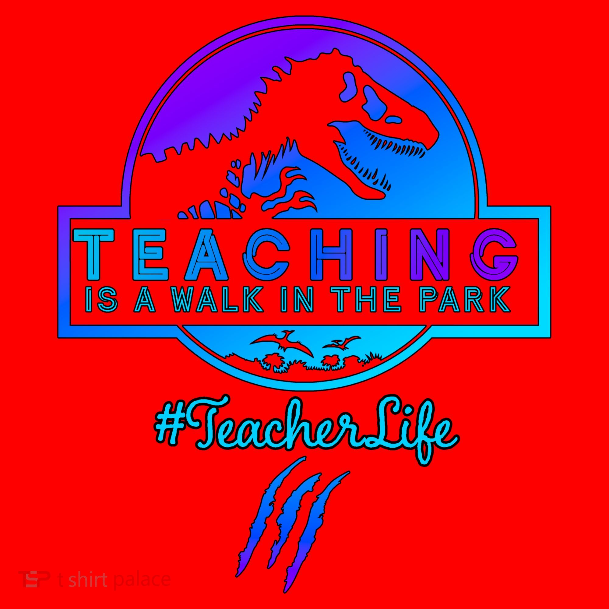 Teaching Is A Walk In Park Jurassic Teacher Santa Hat