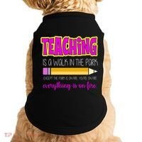 Teaching Is A Walk In The Park Doggie Tank thumb 0