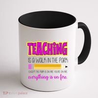 Teaching Is A Walk In The Park Coffee Mug thumb 1