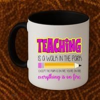 Teaching Is A Walk In The Park Coffee Mug thumb 2