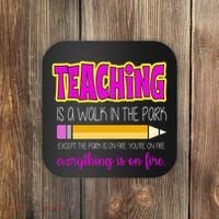 Teaching Is A Walk In The Park Coaster thumb 0