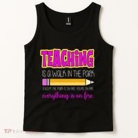 Teaching Is A Walk In The Park Tank Top thumb 2