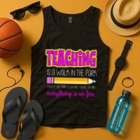 Teaching Is A Walk In The Park Tank Top thumb 4