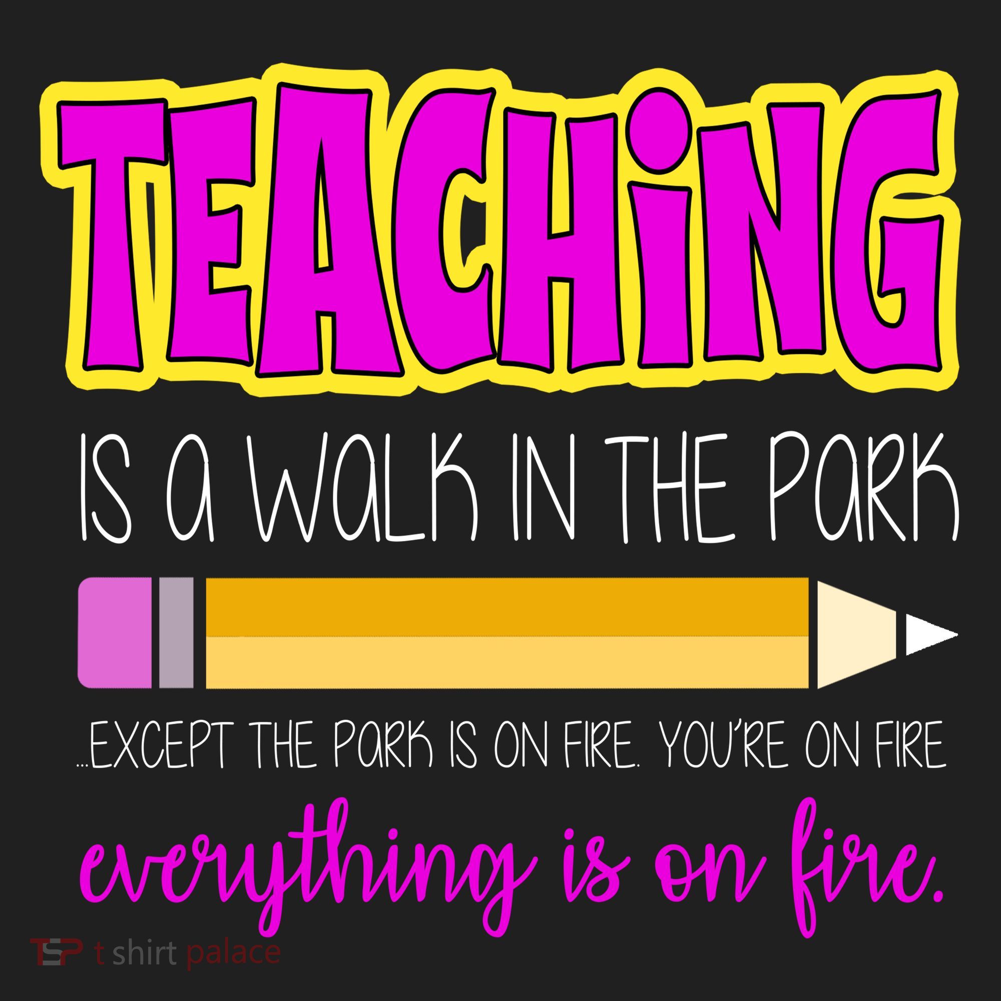 Teaching Is A Walk In The Park Golf Towel