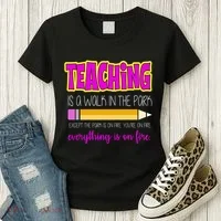 Teaching Is A Walk In The Park Women's T-Shirt thumb 3