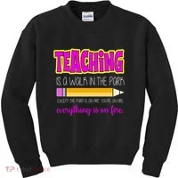 Teaching Is A Walk In The Park Kids Sweatshirt thumb 0