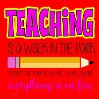 Teaching Is A Walk In The Park Santa Hat thumb 1