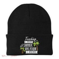 Teaching Is Important But Summer Vacation Is Importanter Beanie thumb 0