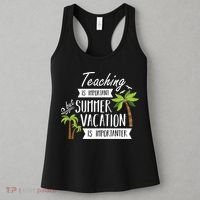 Teaching Is Important But Summer Vacation Is Importanter Women's Tank Top thumb 3