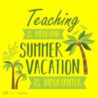 Teaching Is Important But Summer Vacation Is Importanter Long Sleeve Shirt thumb 2