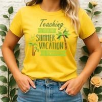 Teaching Is Important But Summer Vacation Is Importanter Women's T-Shirt thumb 2