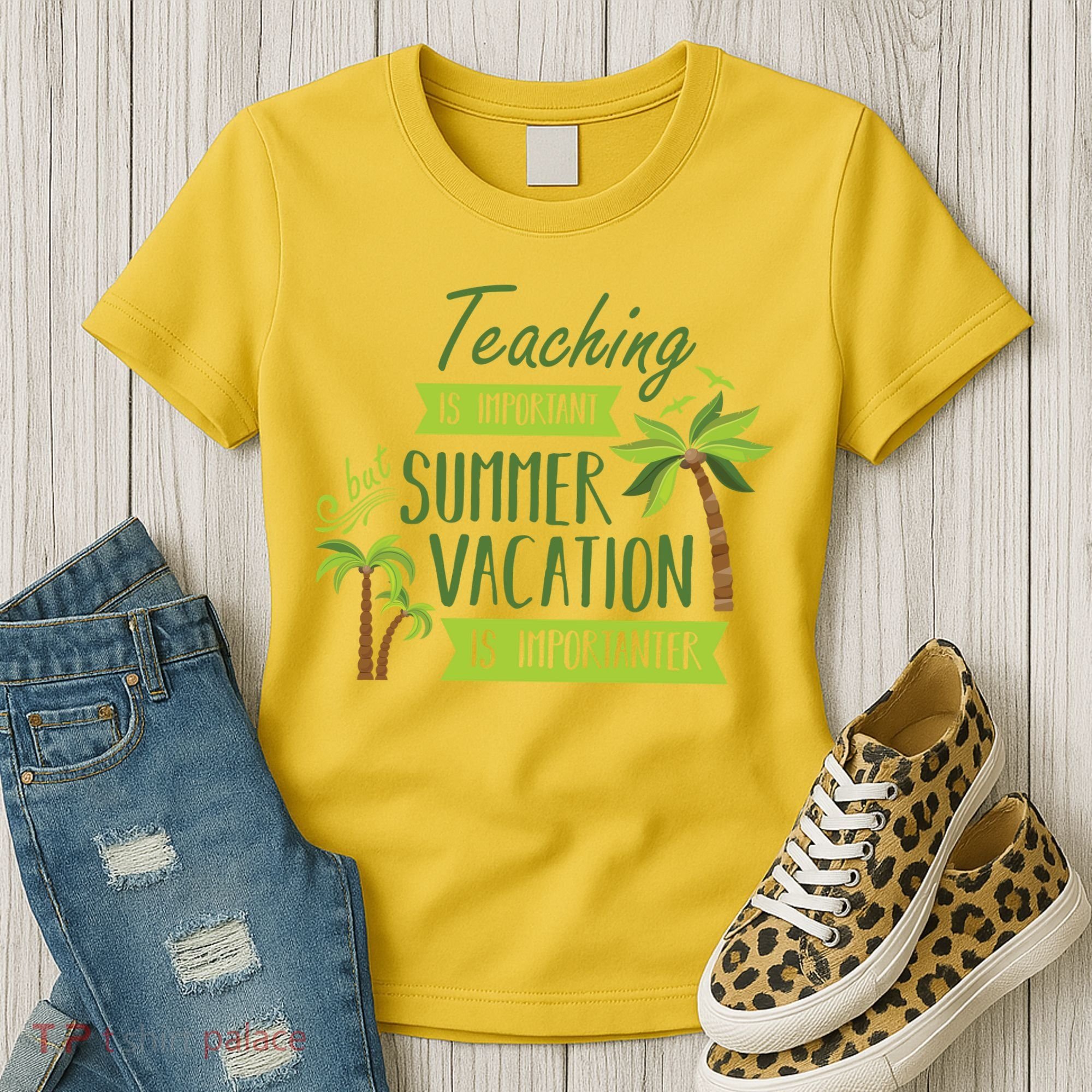 Teaching Is Important But Summer Vacation Is Importanter Women's T-Shirt