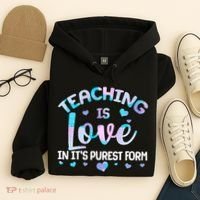 Teaching Is Love In It's Purest Form Hoodie thumb 4