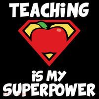 Teaching Is My Superpower Apple Crest Women's Hoodie thumb 2