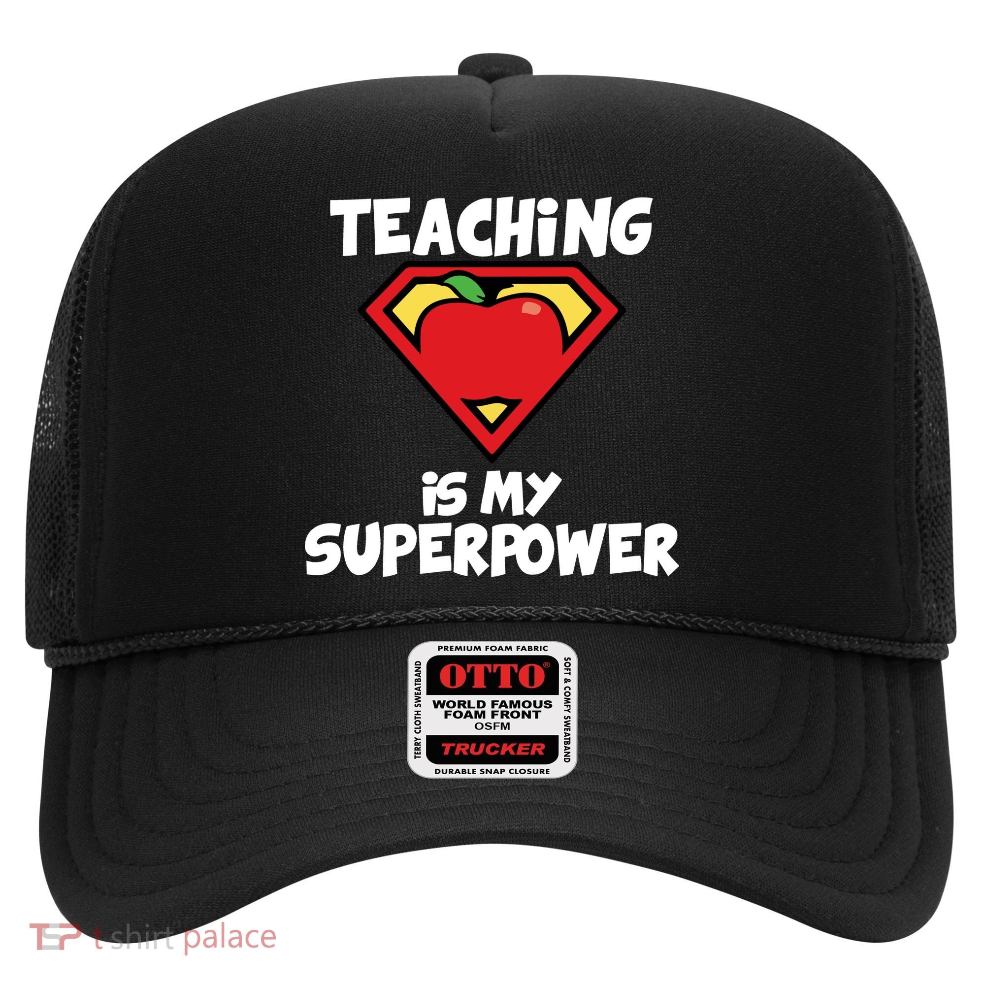 Teaching Is My Superpower Apple Crest Hat
