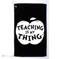 Teaching Is My Thing Golf Towel thumb 0