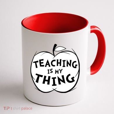 Teaching Is My Thing Coffee Mug back