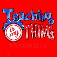 Teaching Is My Thing TeacherSquad Santa Hat thumb 1