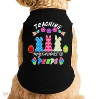 Teaching My Favorite Peeps Cute Easter Bunnies Doggie Tank thumb 0