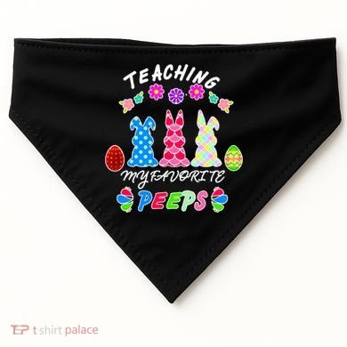 Teaching My Favorite Peeps Cute Easter Bunnies USA-Made Doggie Bandana