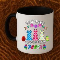 Teaching My Favorite Peeps Cute Easter Bunnies Coffee Mug thumb 2