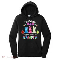 Teaching My Favorite Peeps Cute Easter Bunnies Women's Hoodie thumb 0