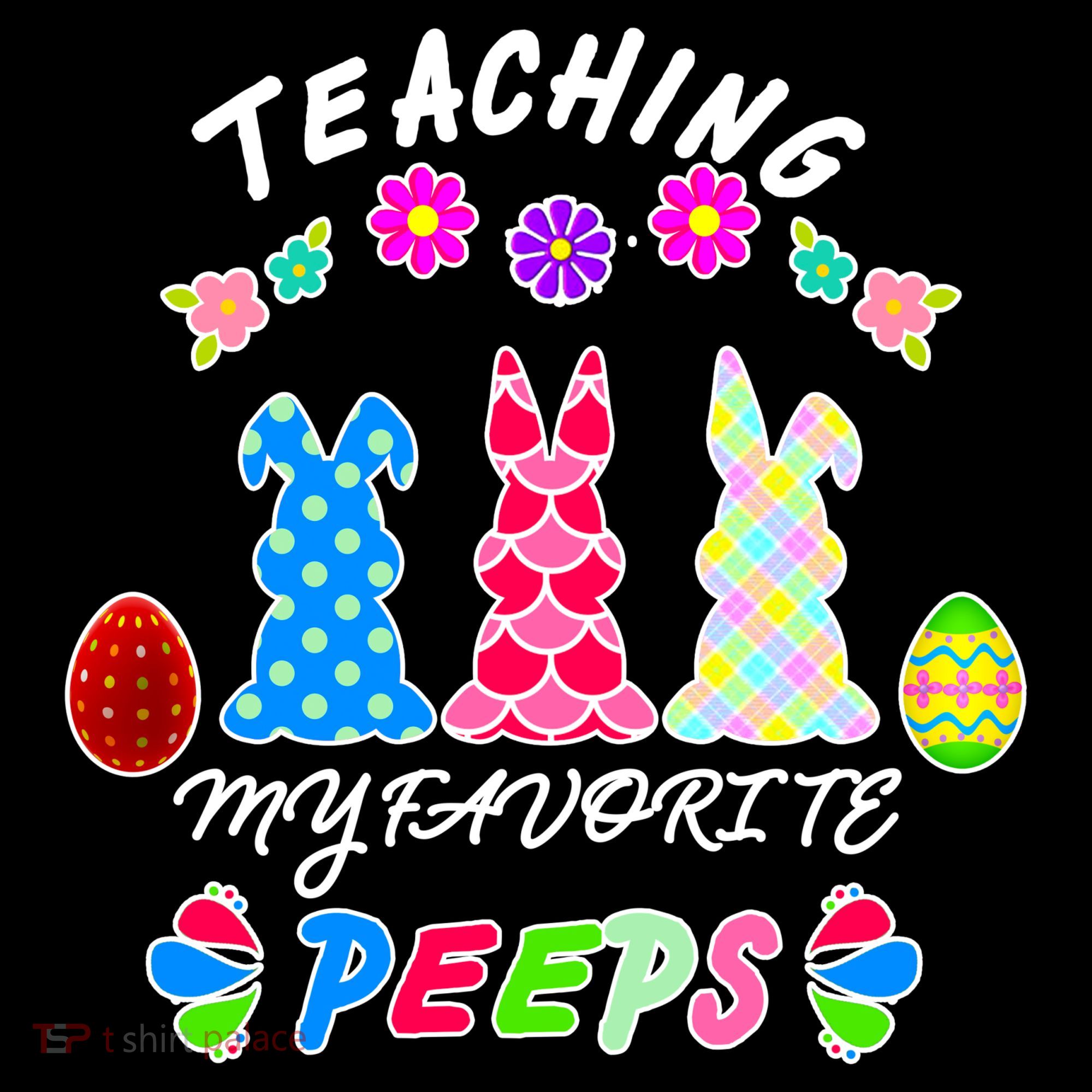 Teaching My Favorite Peeps Cute Easter Bunnies Women's Hoodie