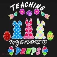 Teaching My Favorite Peeps Cute Easter Bunnies Women's Hoodie thumb 2