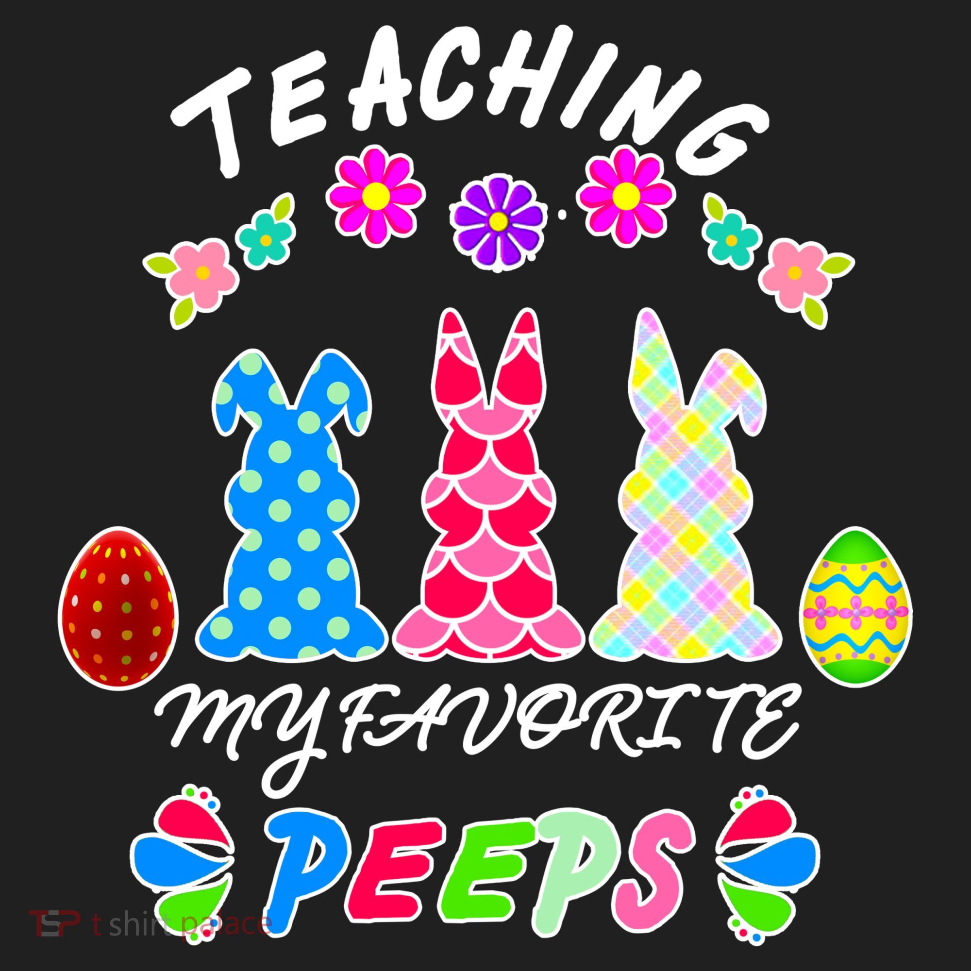 Teaching My Favorite Peeps Cute Easter Bunnies Golf Towel