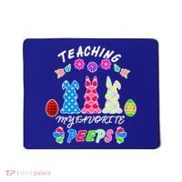 Teaching My Favorite Peeps Cute Easter Bunnies Mousepad thumb 0