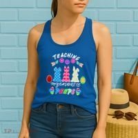 Teaching My Favorite Peeps Cute Easter Bunnies Women's Tank Top thumb 2