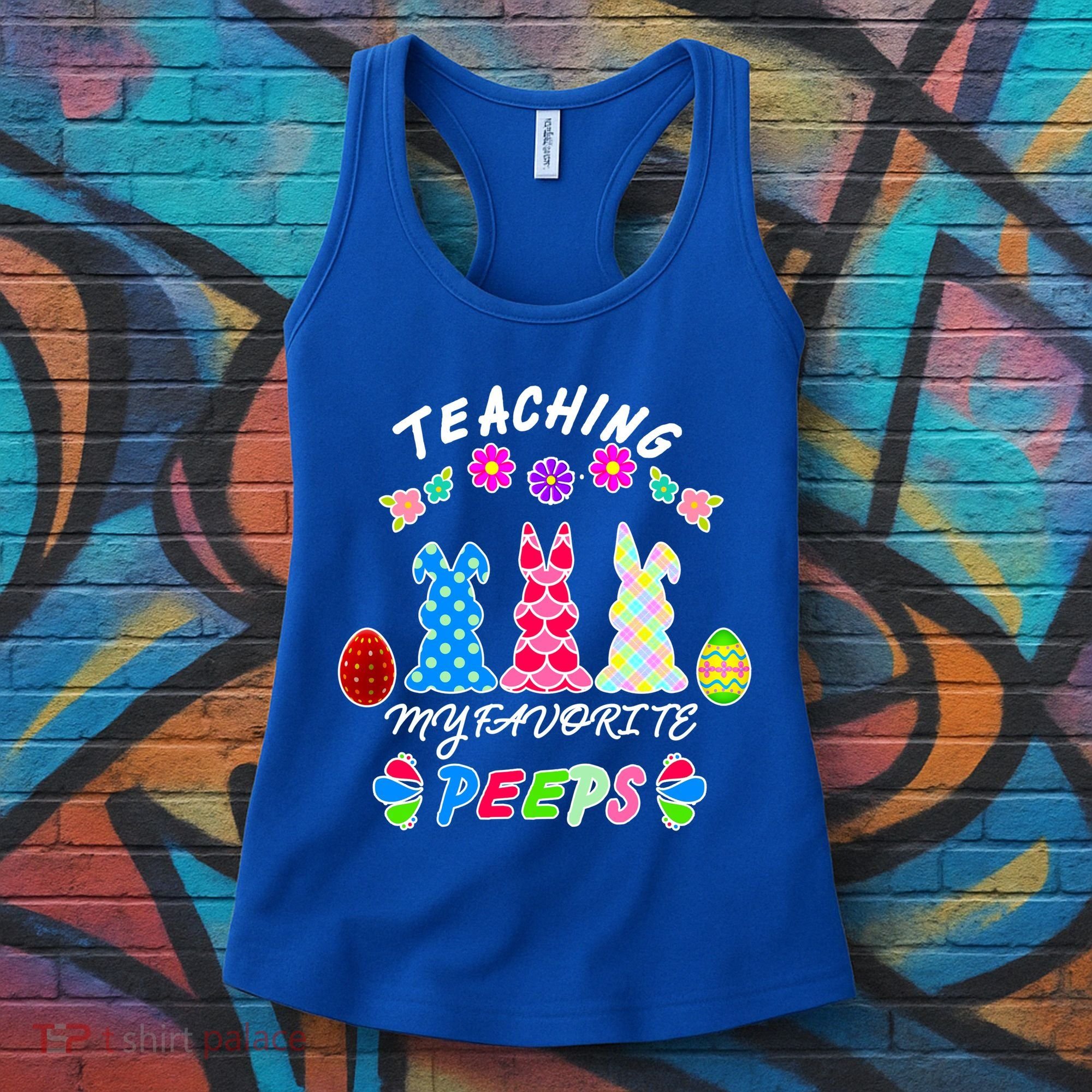 Teaching My Favorite Peeps Cute Easter Bunnies Women's Tank Top