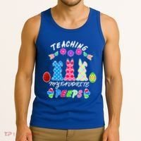 Teaching My Favorite Peeps Cute Easter Bunnies Tank Top thumb 3