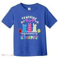Teaching My Favorite Peeps Cute Easter Bunnies Toddler T-Shirt thumb 0