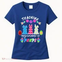 Teaching My Favorite Peeps Cute Easter Bunnies Women's T-Shirt thumb 0
