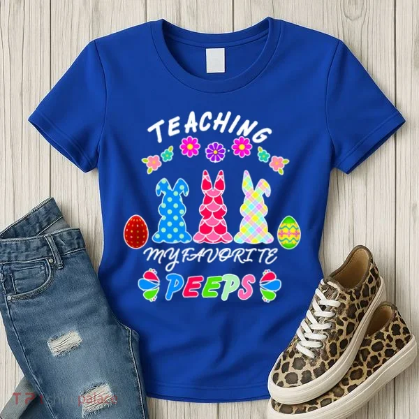 Teaching My Favorite Peeps Cute Easter Bunnies Women's T-Shirt