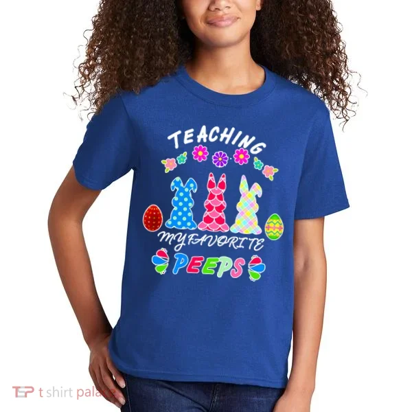 Teaching My Favorite Peeps Cute Easter Bunnies Kids T-Shirt