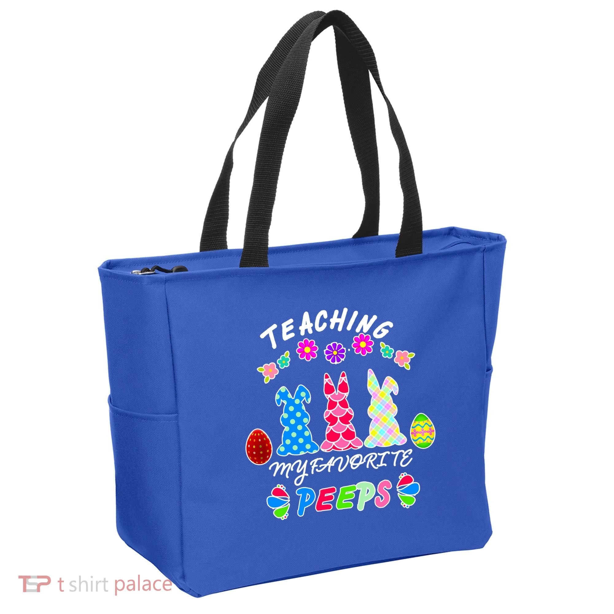 Teaching My Favorite Peeps Cute Easter Bunnies Tote Bag
