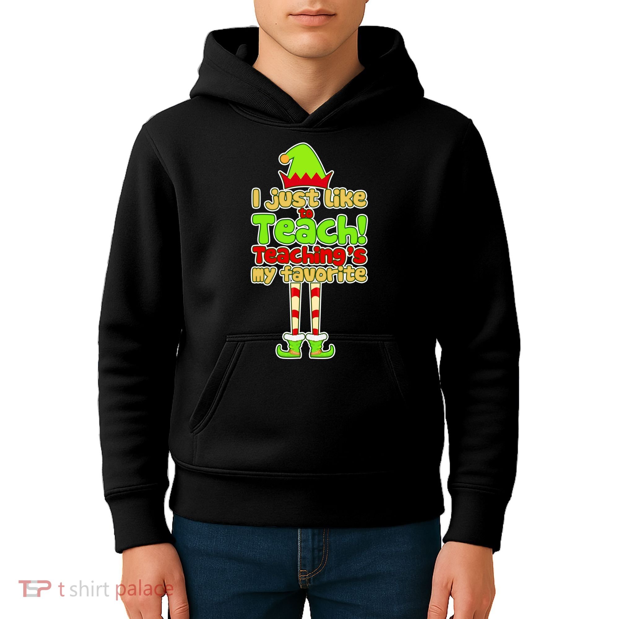 Teaching's My Favorite Elf  Kids Hoodie