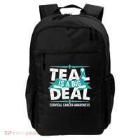Teal Is A Big Deal Cervical Cancer Awareness Backpack thumb 0