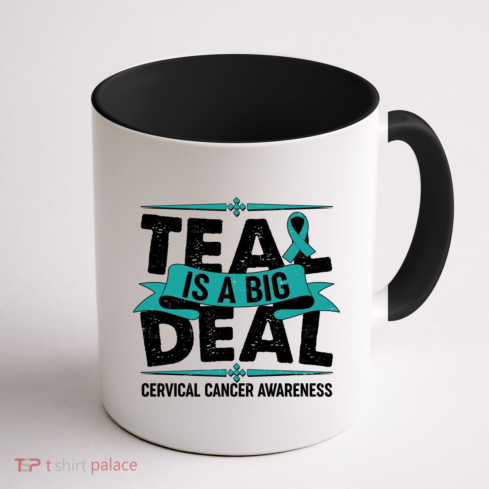 Teal Is A Big Deal Cervical Cancer Awareness Coffee Mug